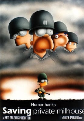 Salvar al soldado Ryan Los Simpson