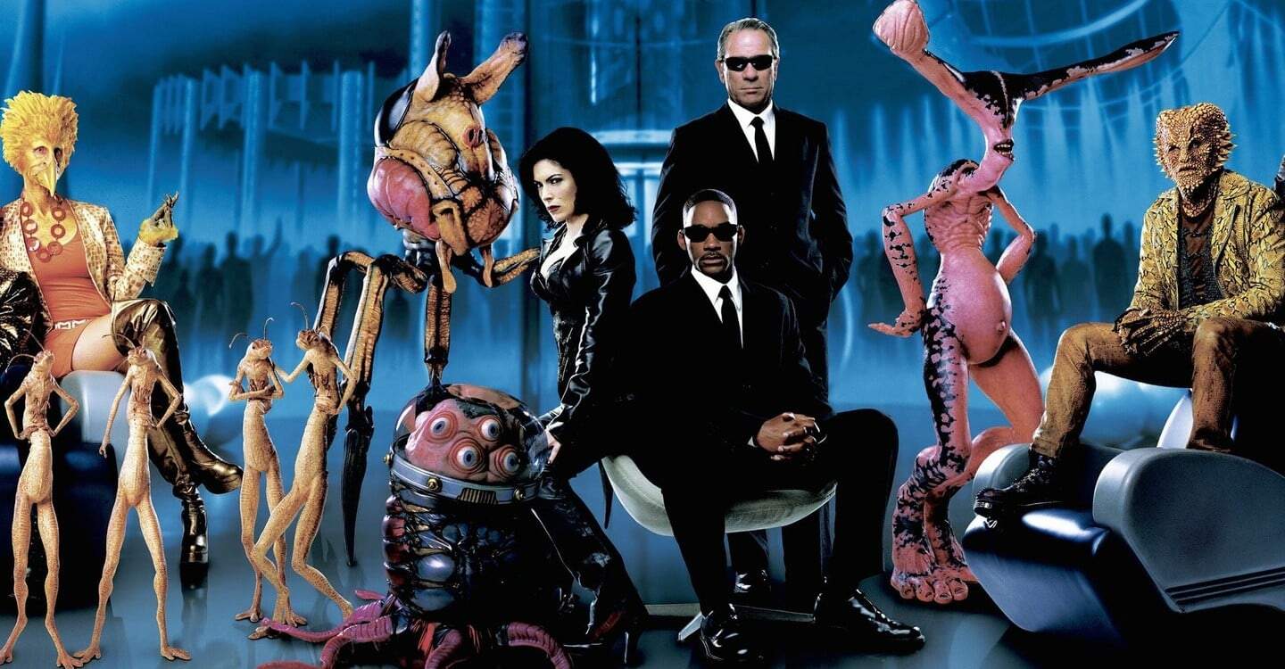 Las chicas de MIB (Los hombres de negro) hombres de negro