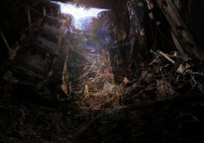 concept art de el caballero oscuro la leyenda renace