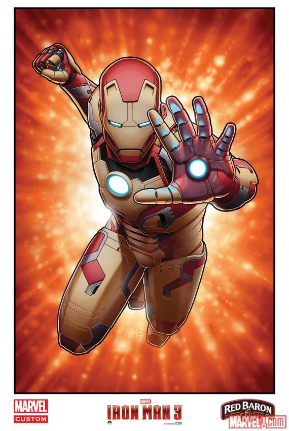 Mark 42 por John Tyler Christopher para Iron Man 3