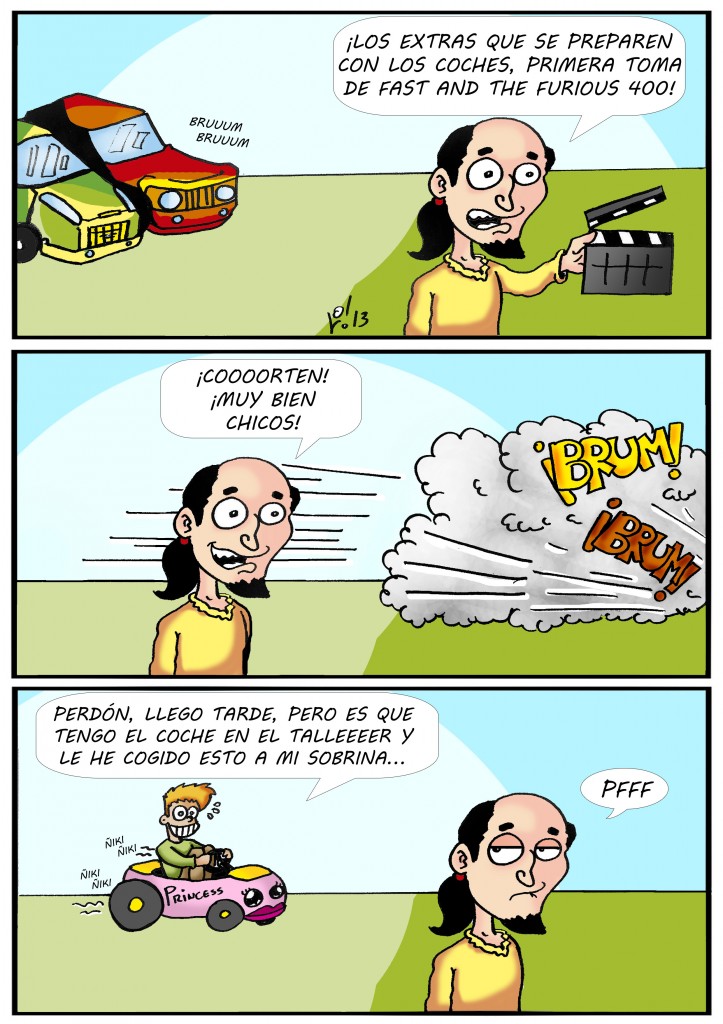 tira 008 de 'willy, extra de cine y friki', de luis orús