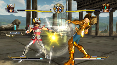 El-caballero-de-Pegasus-frente-al-caballero-de-oro-de-LEO