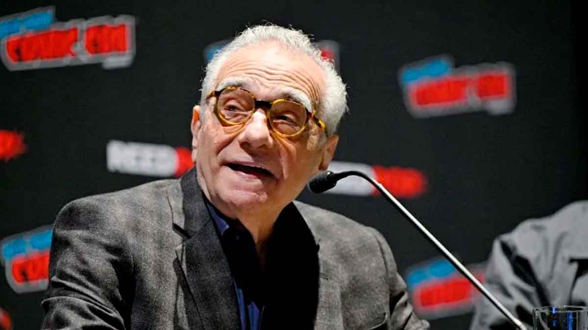 martin scorsese and jr at "sneak peek: lucas museum of narrative art" during new york comic con 2025. photo: eugene gologursky / getty images for reedpop.