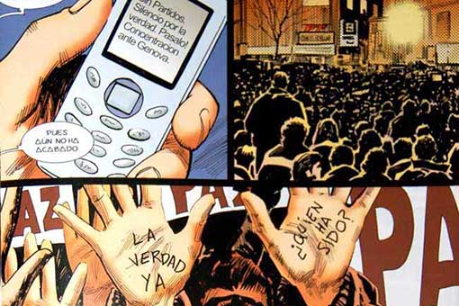 detalle novela gráfica 11-m