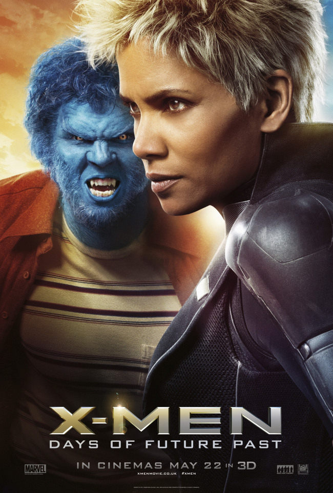 x-men días del futuro pasado poster (tormenta y bestia)