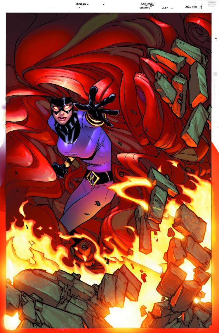 ilustración de medusa en inhumano