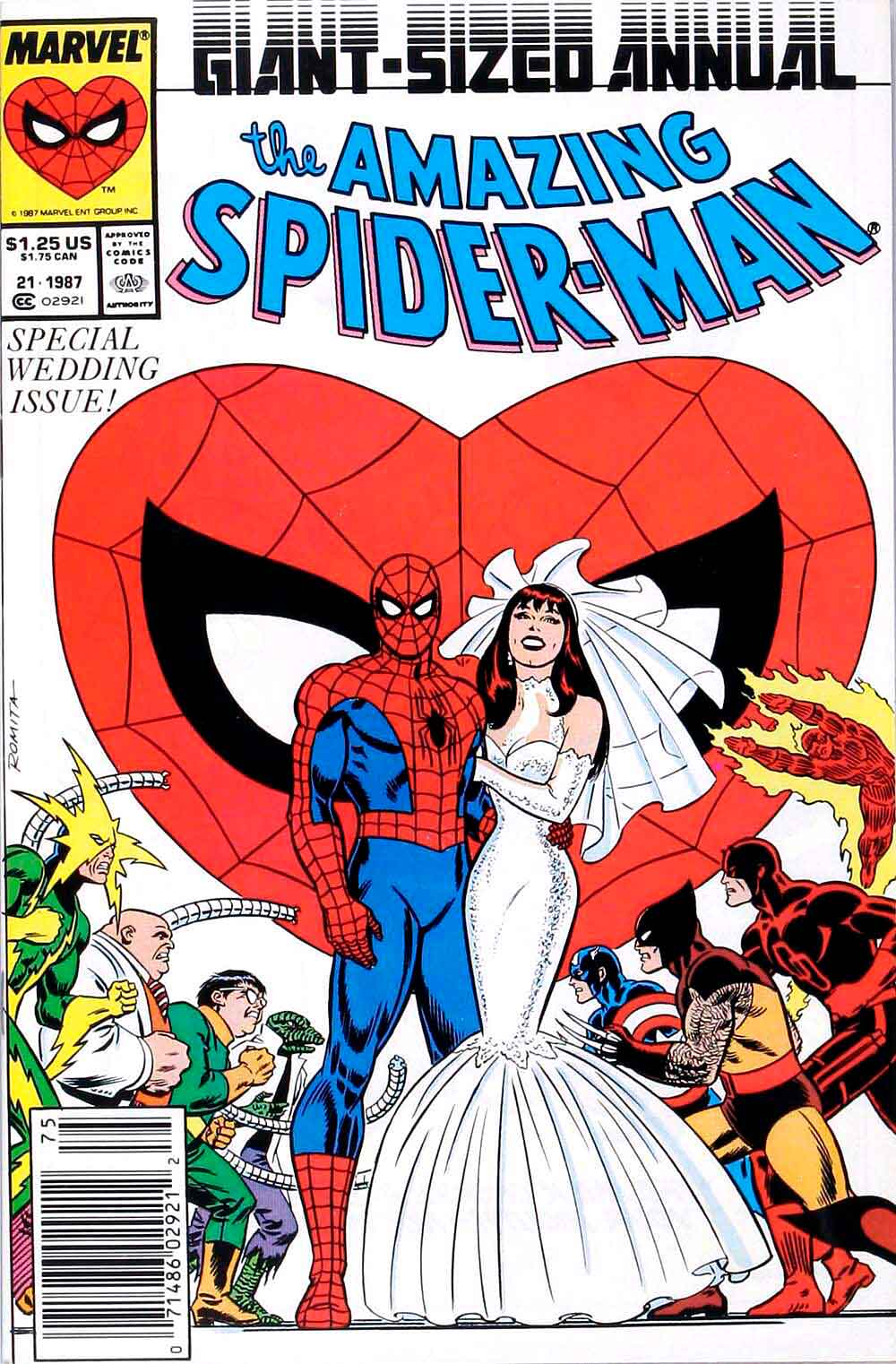 Spiderman la boda de Peter Parker y Mary Jane