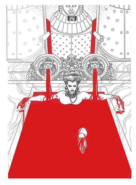 ilustración condesa sangrienta