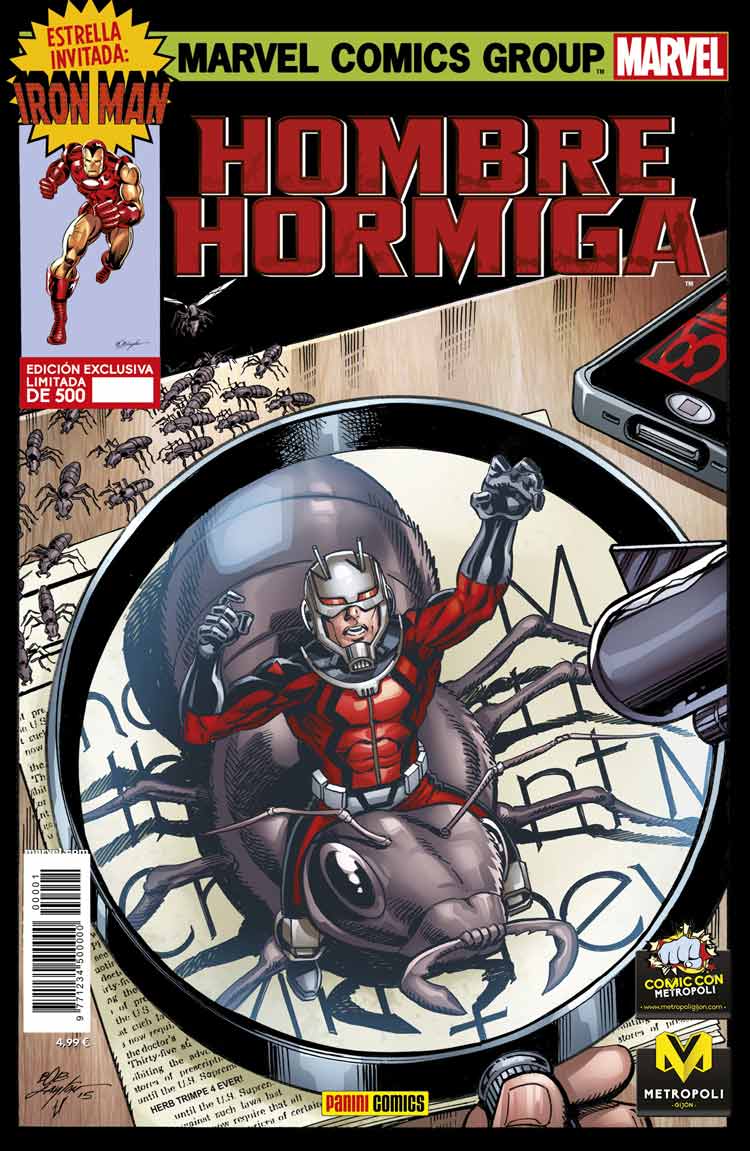 Metropoli Comic Con Portada de Ant-man Hombre Hormiga metropoli comic con portada de ant-man hombre hormiga