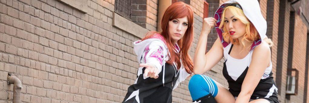 leggins y sudaderas inspiradas en spider-gwen