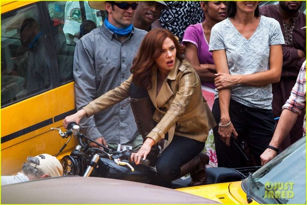 scarlett johansson en el rodaje de capitán américa: civil war