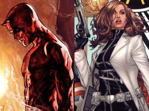 daredevil y jessica jones, dos de los personajes más oscuros de la editorial marvel comics.