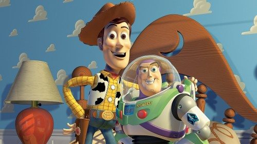 imagen de woody y buzz lightyear en 'toy story' (1995).