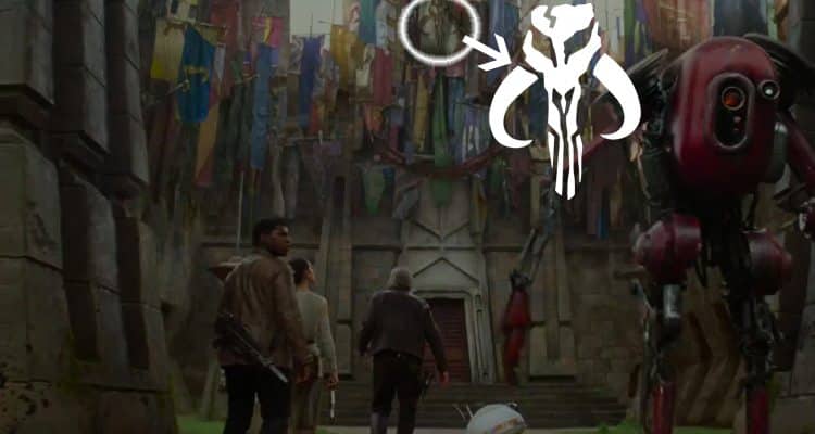 símbolo mandaloriano en star wars: el despertar de la fuerza