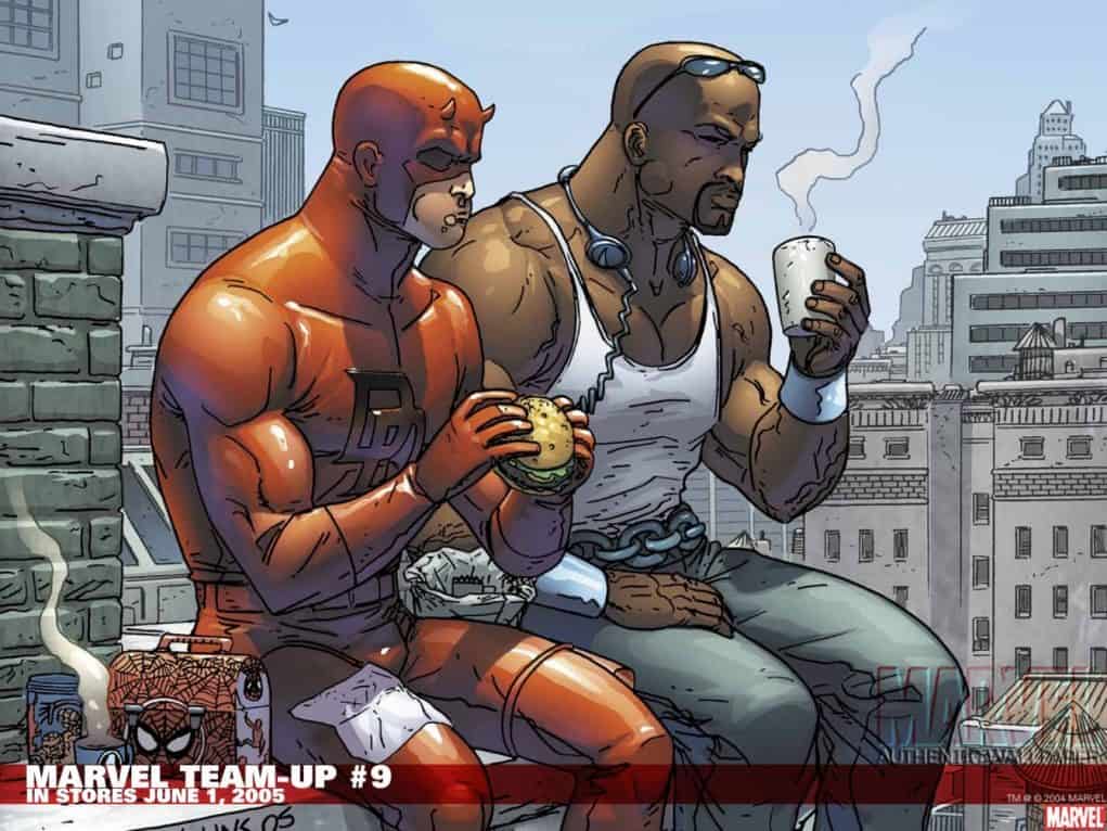 daredevil junto a luke cage