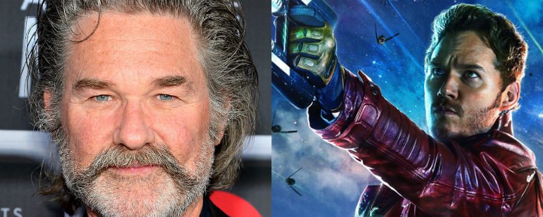 kurt russell padre de star lord en guardianes de la galaxia vol. 2