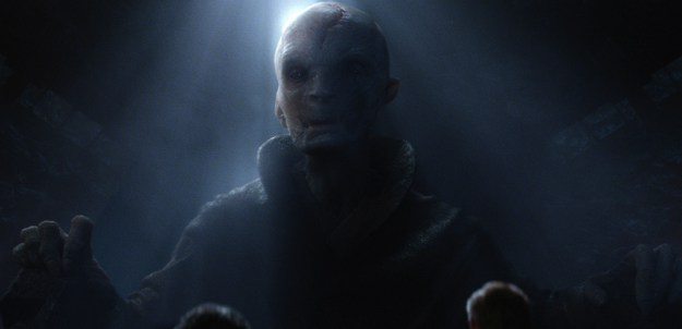 lider supremo snoke star wars: el despertar de la fuerza