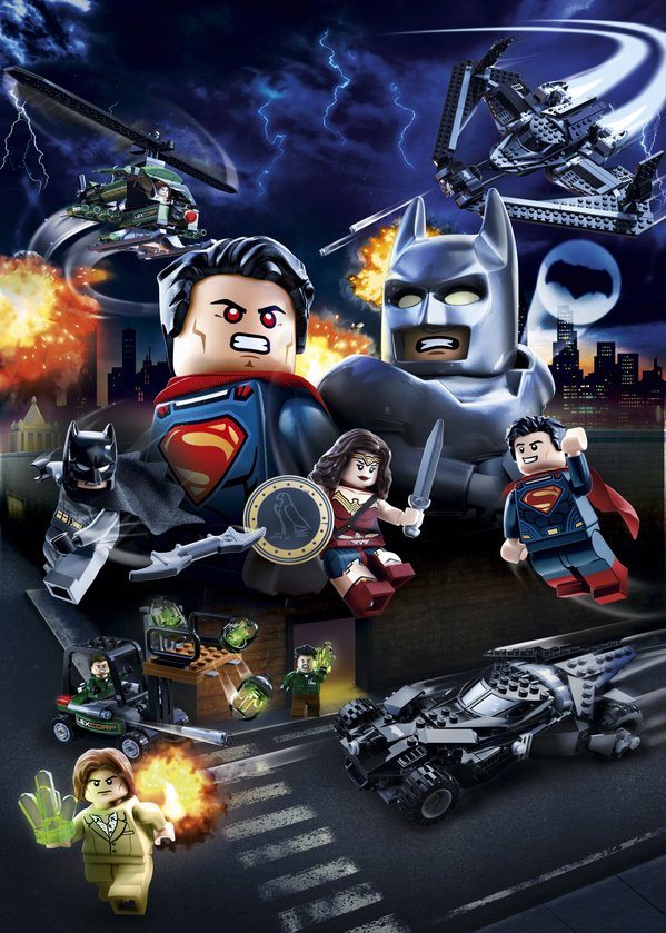 batman v superman - poster lego