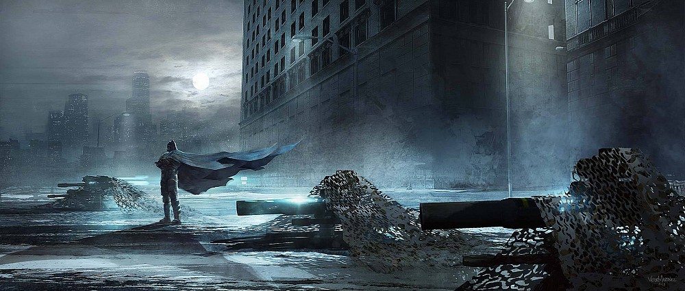 Concept arts de Batman v Superman: El amanecer de la justicia concept art con batman vigilante