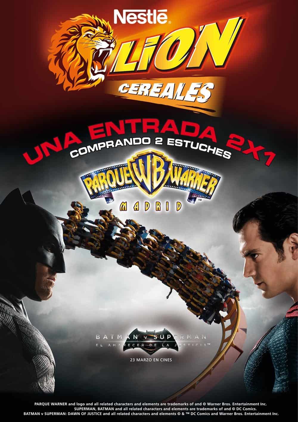 batman v superman cereales lion