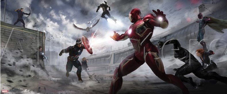 concept art capitán américa: civil war
