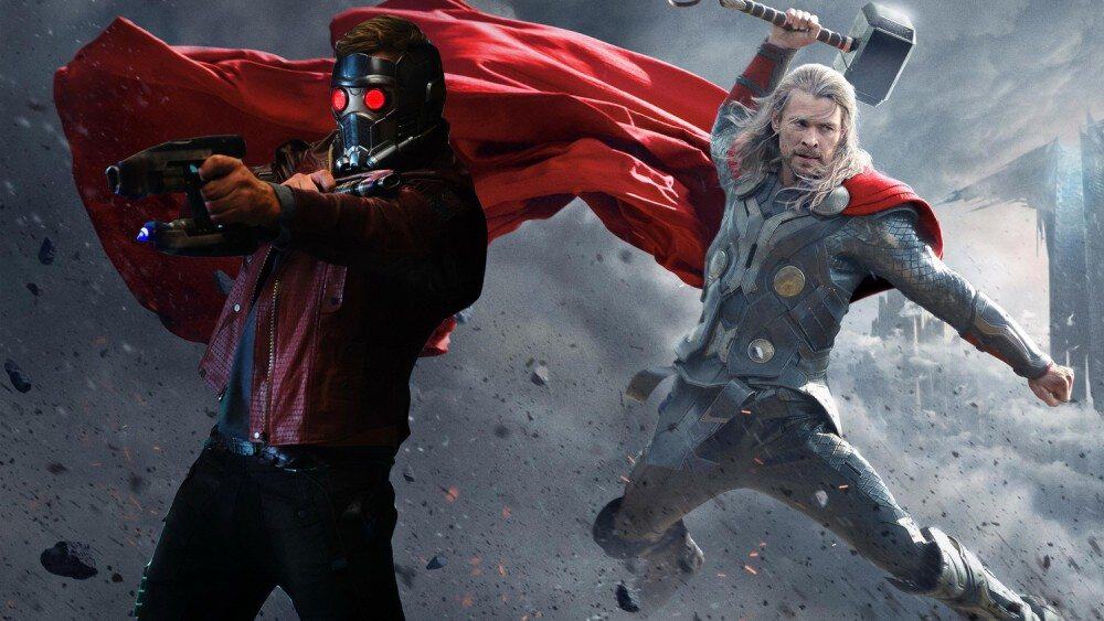 Confirmado 'Star Lord' y 'Thor' estarán en 'Vengadores: Infinity war' star lord y thor en vengadores: infinity war