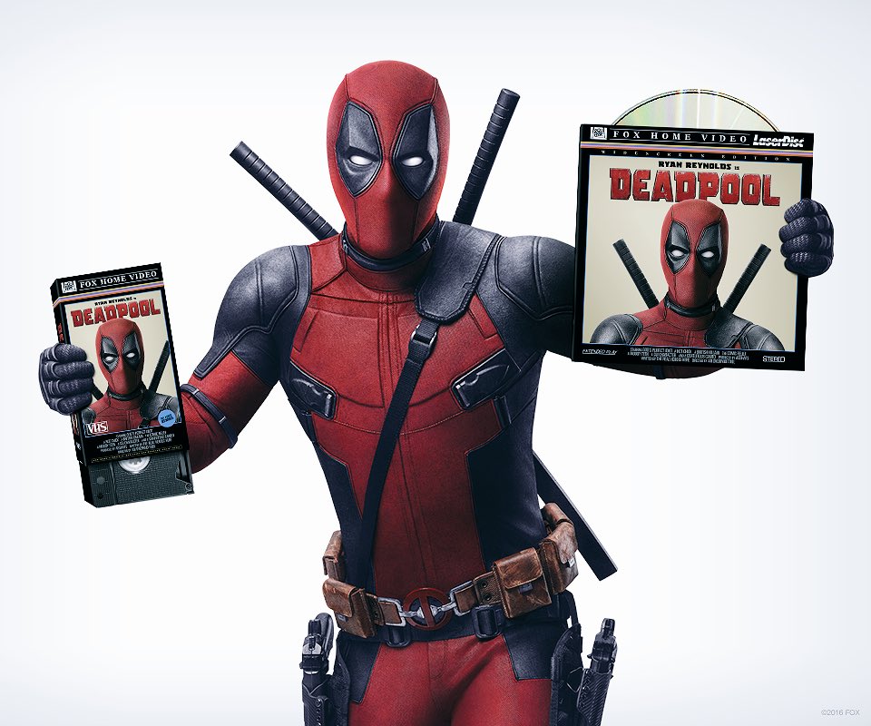 deadpool anuncia el lanzamiento en vhs y laser disc