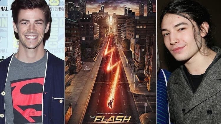 the flash dc comics grant gustin o ezra miller