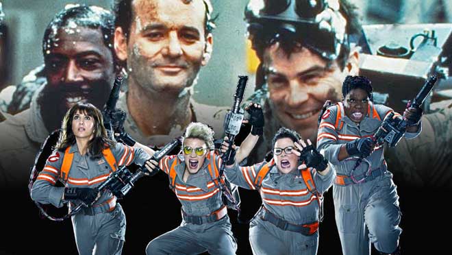 Las nuevas y los viejos ‘Cazafantasmas’ reunidos