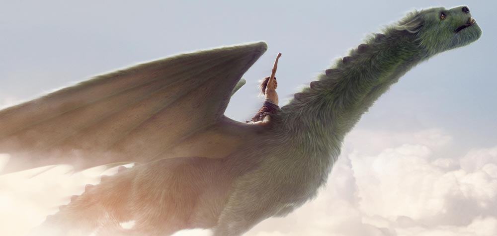 peter y el dragón. remake de disney con grandes actores.