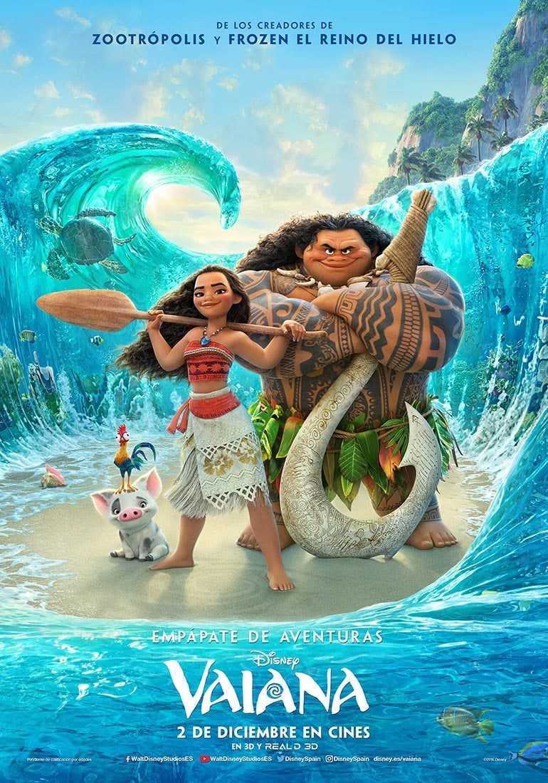 Poster español de Vaiana (Moana) poster español de vaiana (moana)