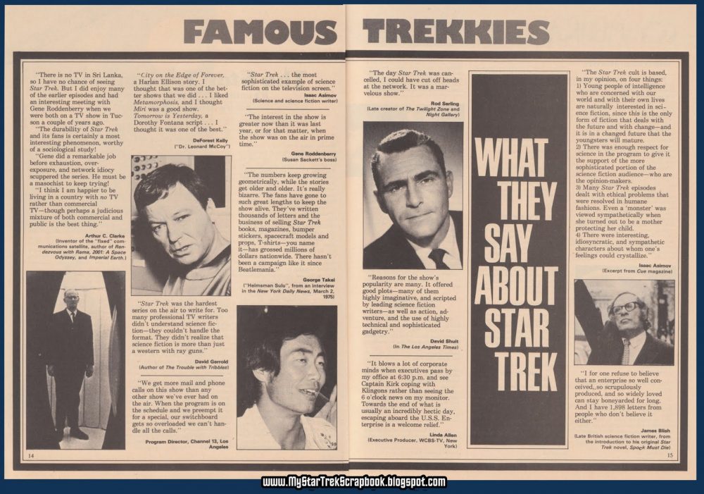 starlog famous trekkers