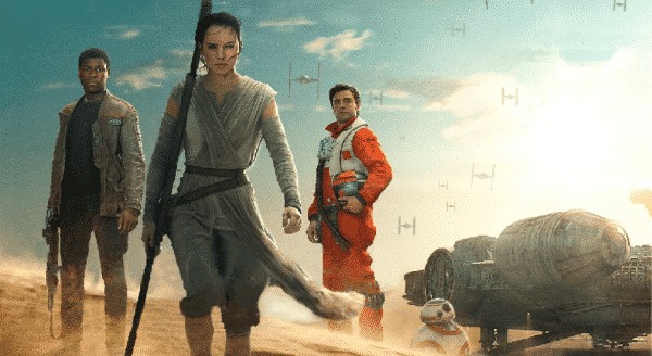 star wars viii rey poe finn (rian johnson)