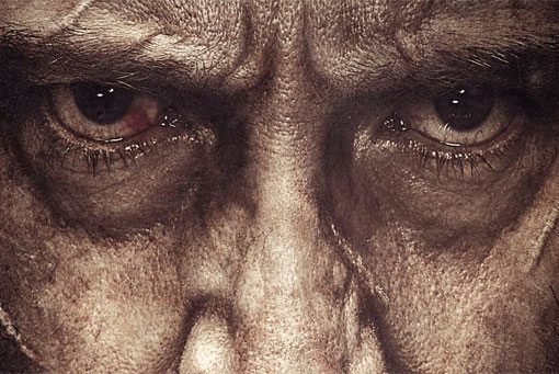 'Logan' póster llorando de Lobezno 'logan' póster llorando de lobezno
