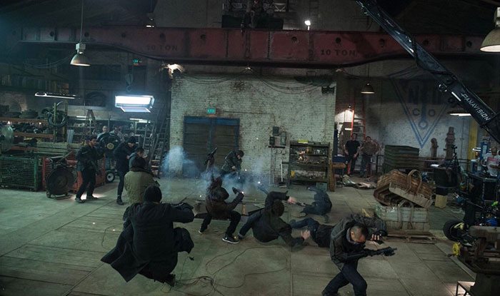 imagen detrás de las cámaras de 'batman v superman'