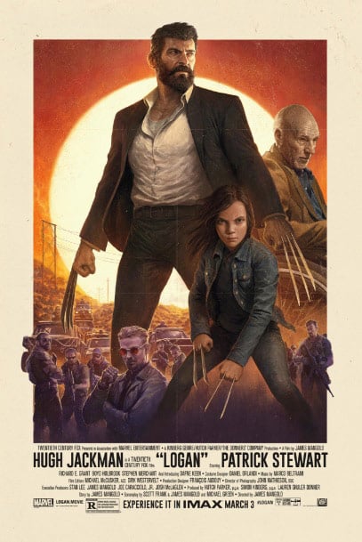 póster de logan con Lobezno