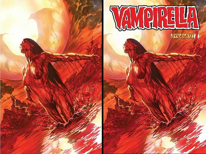 portada censurada de alex ross en vampirella 