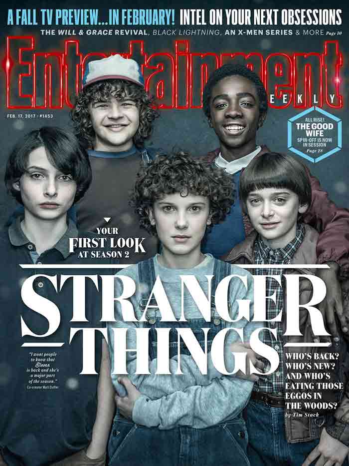 portada de ew con la segunda temporada de 'stranger things' en netflix