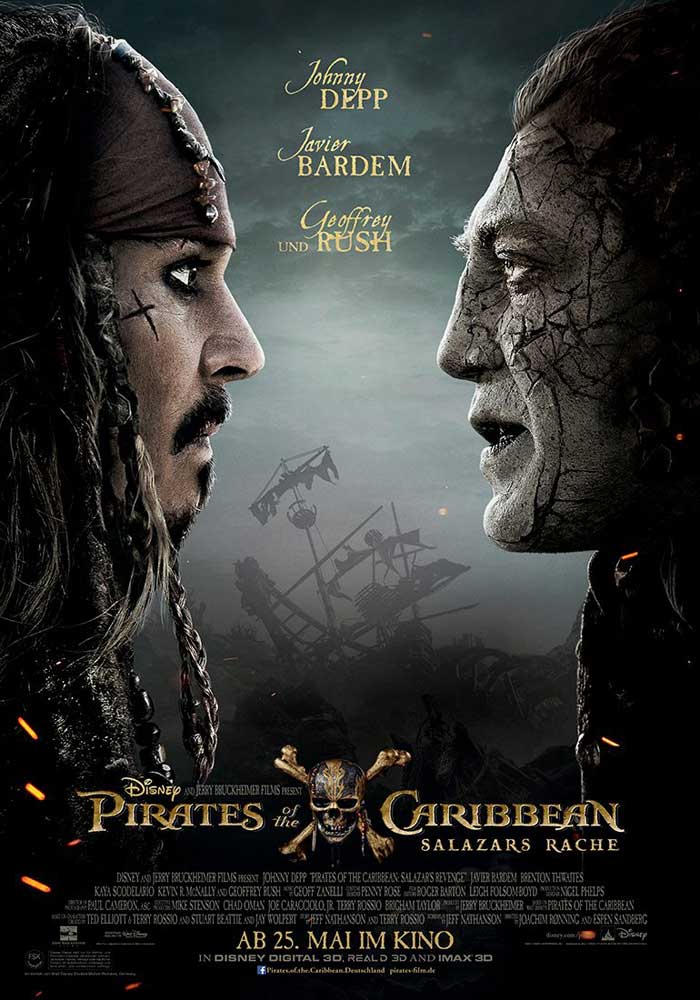 póster piratas del caribe 5