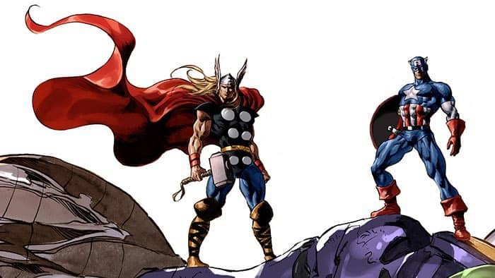 capitán américa es el nuevo thor de los cómics de marvel