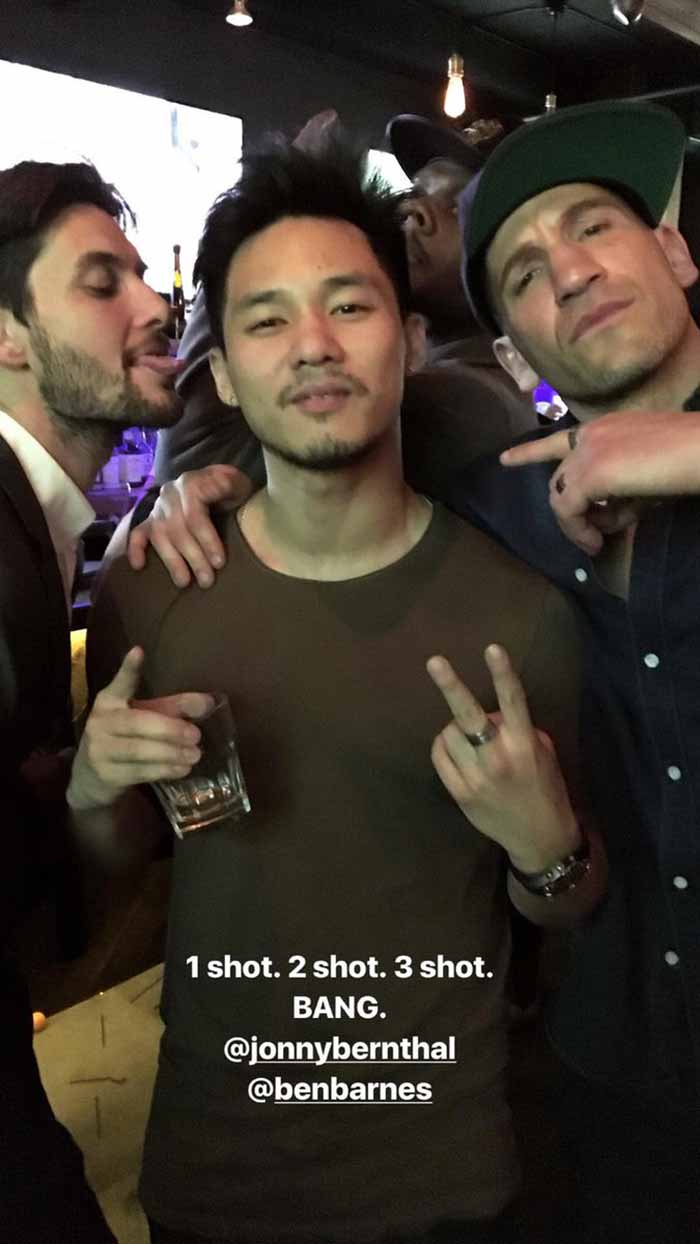 imágenes de la fiesta tras terminar el rodaje de 'the punisher' (netflix)