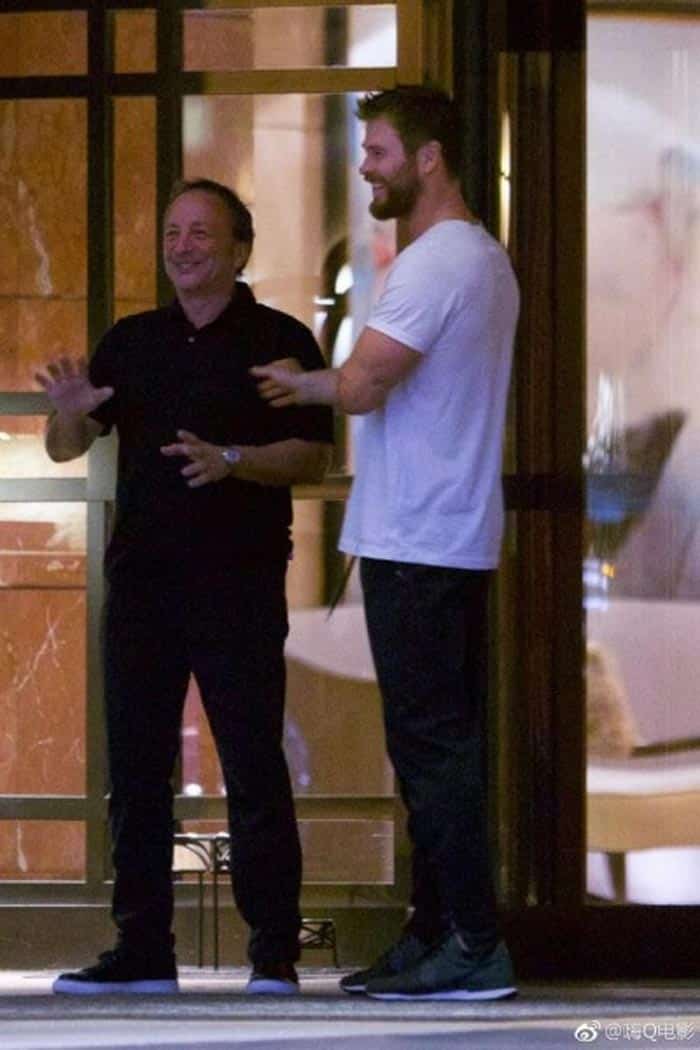 primeras imágenes de thor en el rodaje de 'vengadores: infinity war'