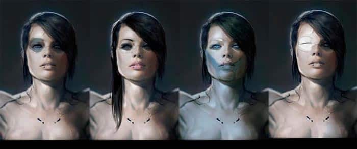 Así habría sido Margot Robbie como protagonista de 'Ghost in the Shell'