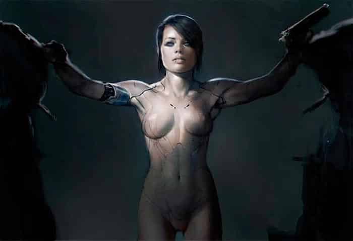Así habría sido Margot Robbie como protagonista de 'Ghost in the Shell'