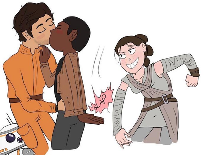 se confirma el romance homosexual en la actual trilogía de star wars