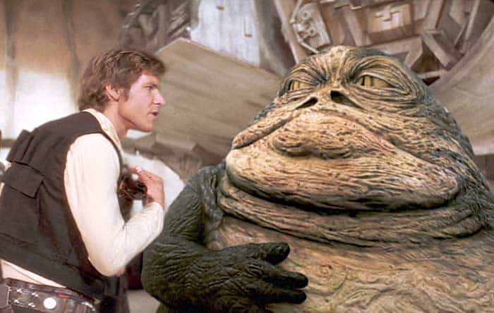 Han Solo Jabba el Hutt