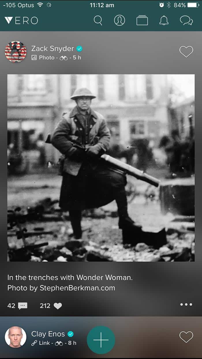 este es el cameo de zack snyder en 'wonder woman'