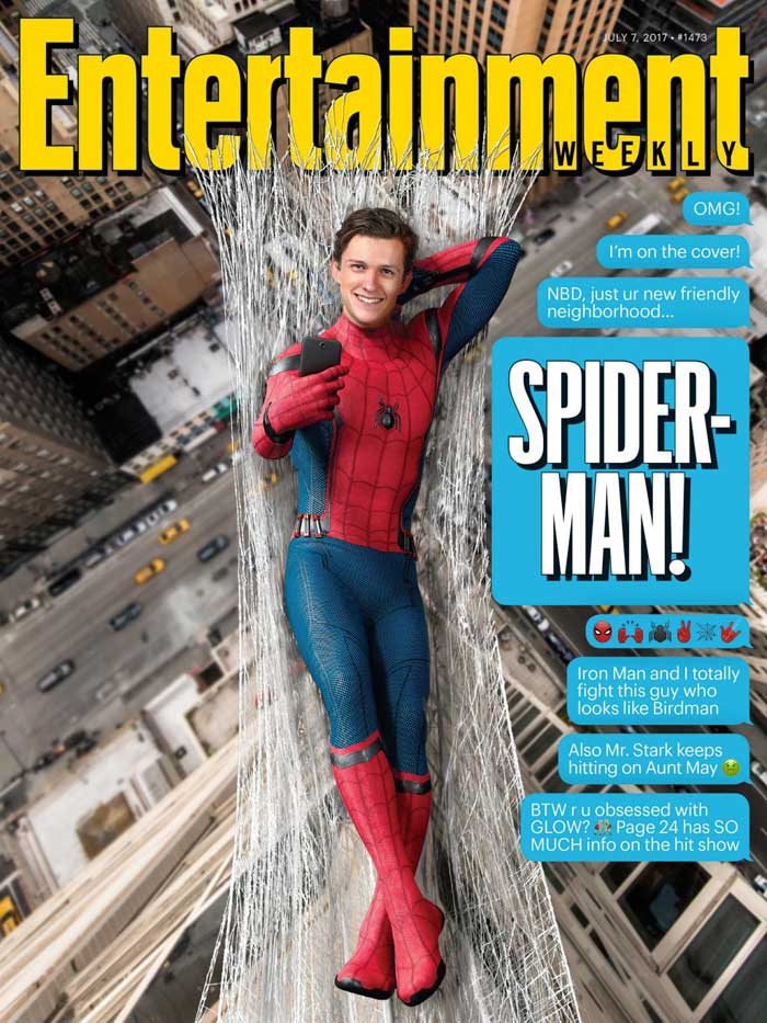 Portada EW Spider-man Homecoming