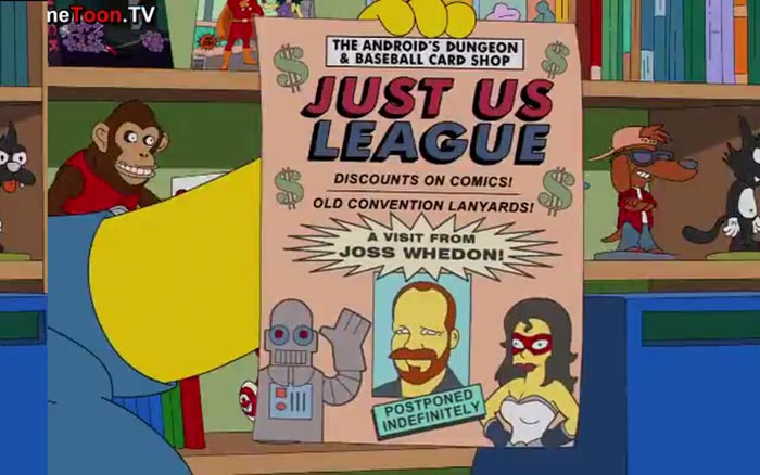 los simpson predijeron que joss whedon dirigiría la liga de la justicia