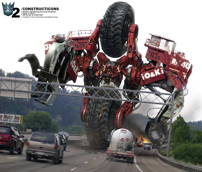 concept art Transformers: La venganza de los caídos